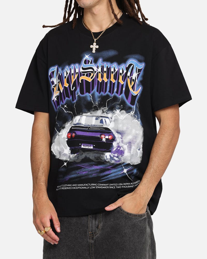 Key Street Burnout T-Shirt Black thumbnail - 5