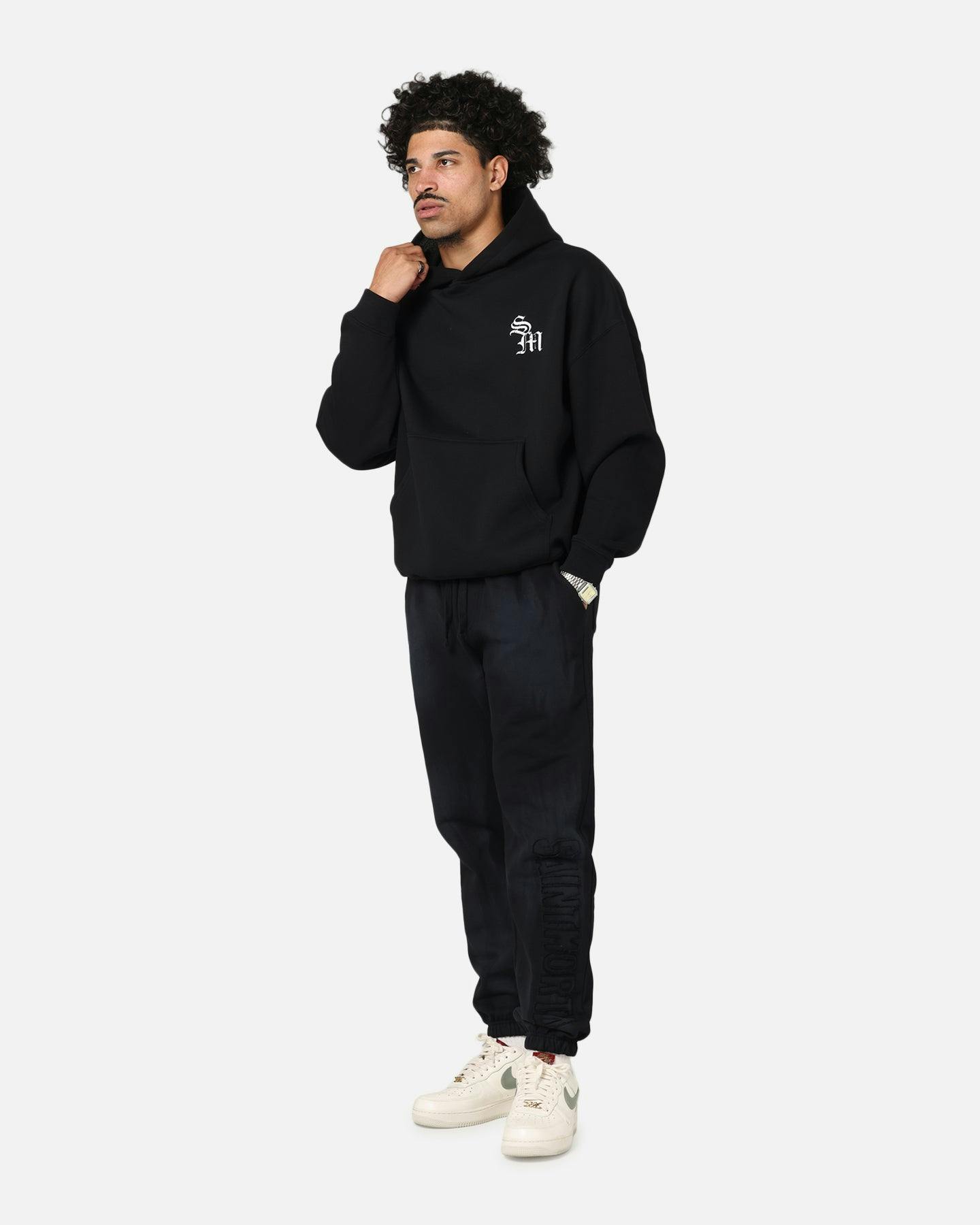 Saint Morta Redemption Boxy Hoodie Black