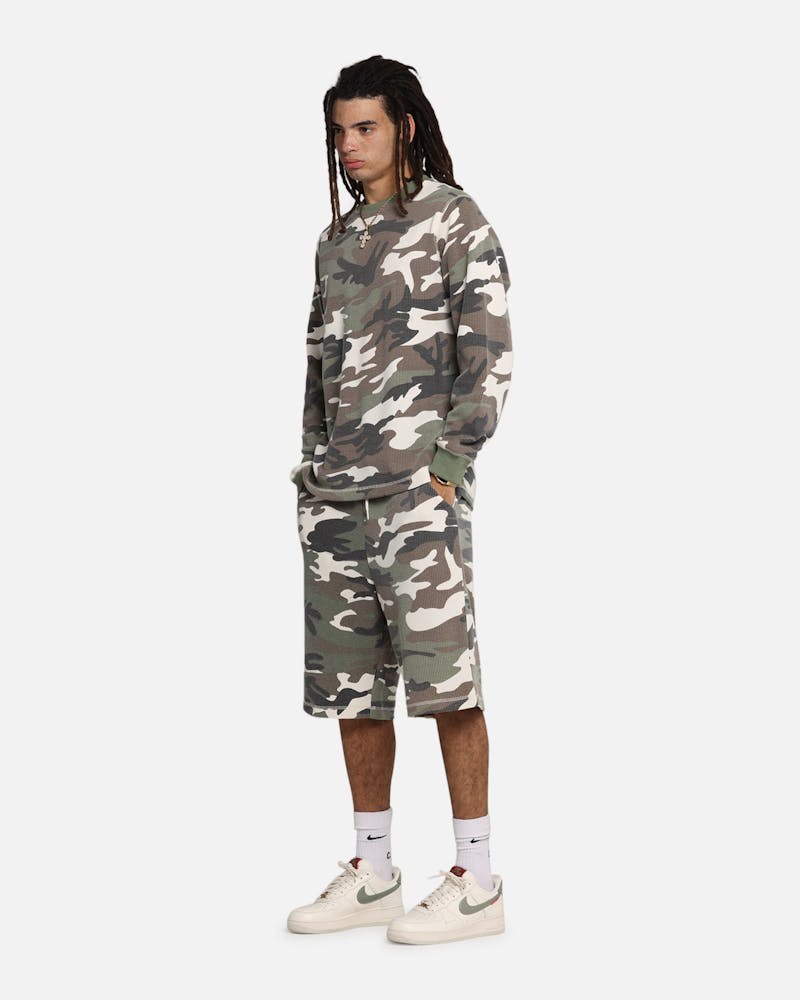 XXIII Printed Thermal Long Sleeve T-Shirt Camo thumbnail - 1