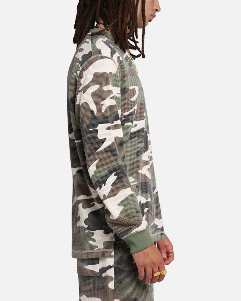 XXIII Printed Thermal Long Sleeve T-Shirt Camo thumbnail - 3