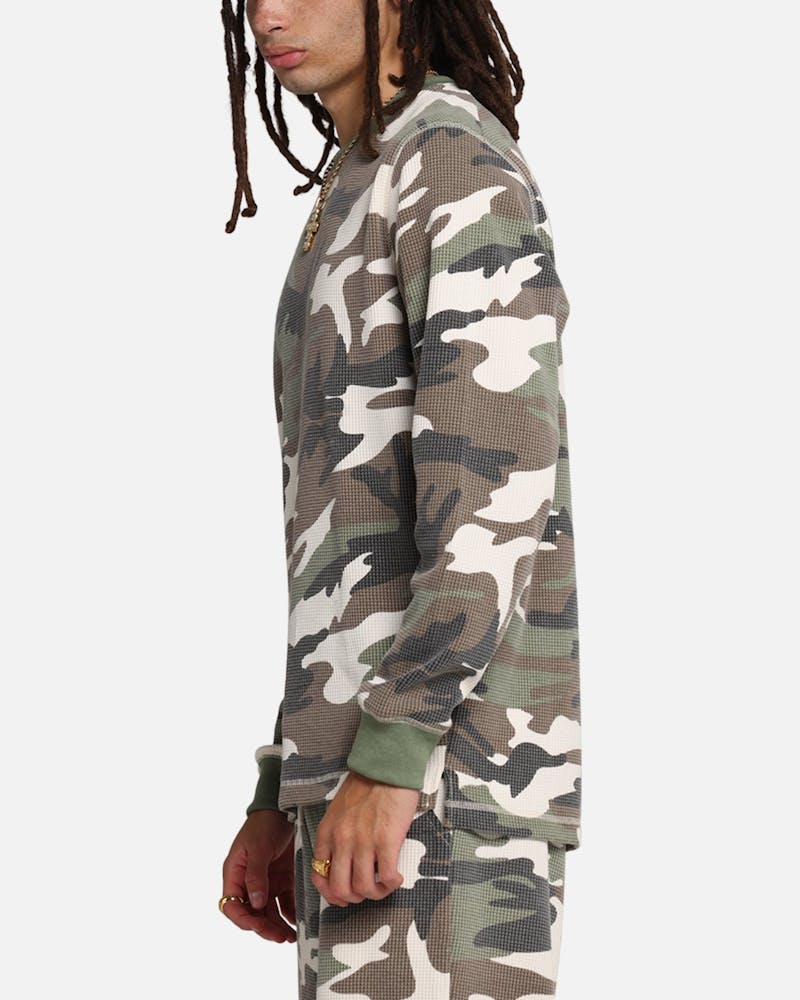 XXIII Printed Thermal Long Sleeve T-Shirt Camo thumbnail - 4