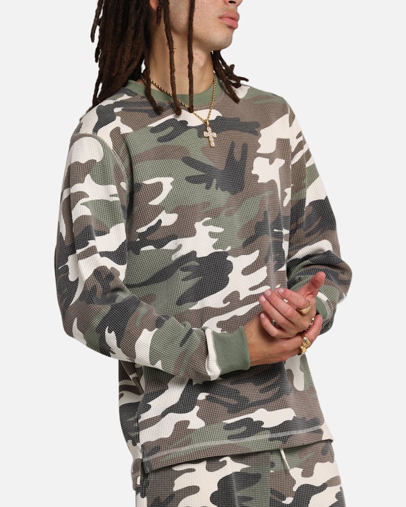 XXIII Printed Thermal Long Sleeve T-Shirt Camo thumbnail - 5