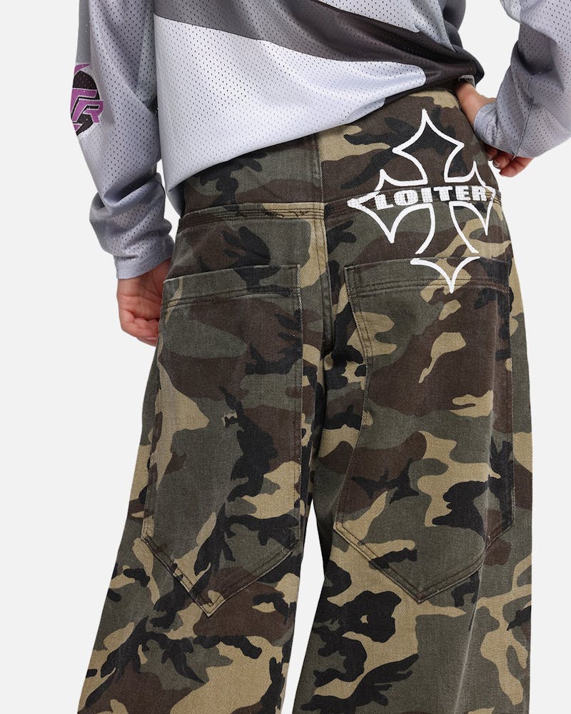 Loiter Skate Jeans Woodland Camo thumbnail - 2