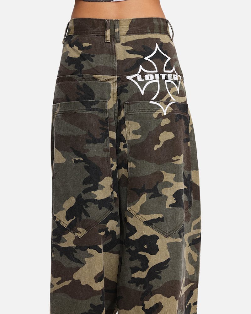 Loiter Skate Jeans Woodland Camo thumbnail - 7