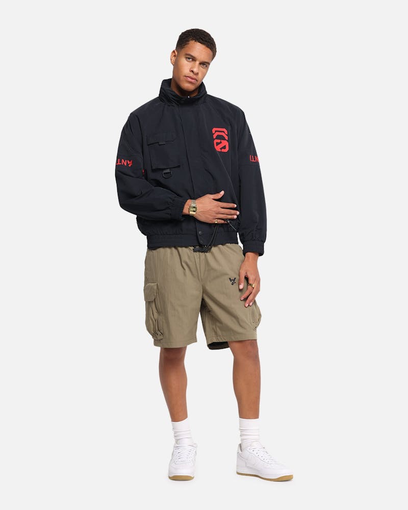 The Anti Order Anti Military Cargo Shorts Dark Taupe thumbnail - 1