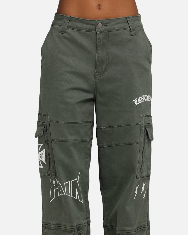 Loiter Sketch Utility Pants Olive thumbnail - 6