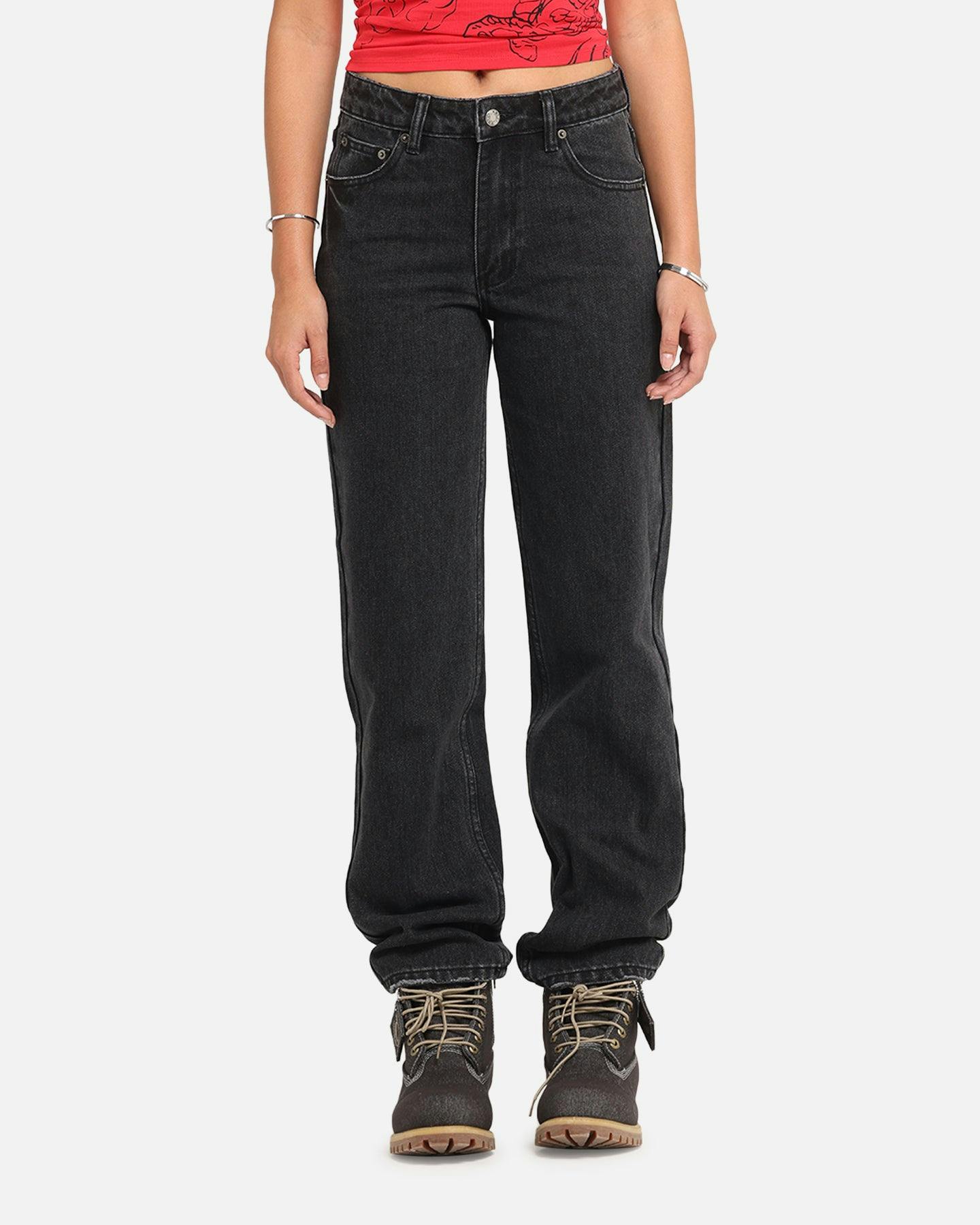 XXIII Women's High Rise Relaxed Jeans Washed Black