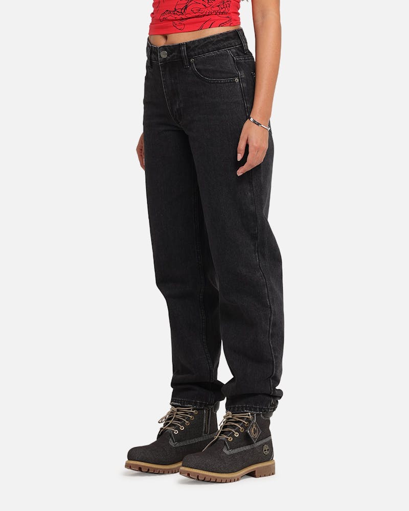 XXIII Women's High Rise Relaxed Jeans Washed Black thumbnail - 4