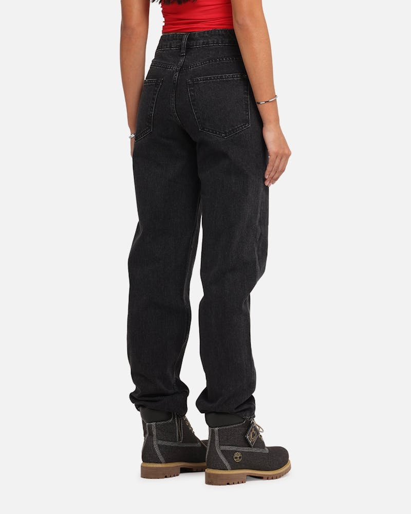 XXIII Women's High Rise Relaxed Jeans Washed Black thumbnail - 5