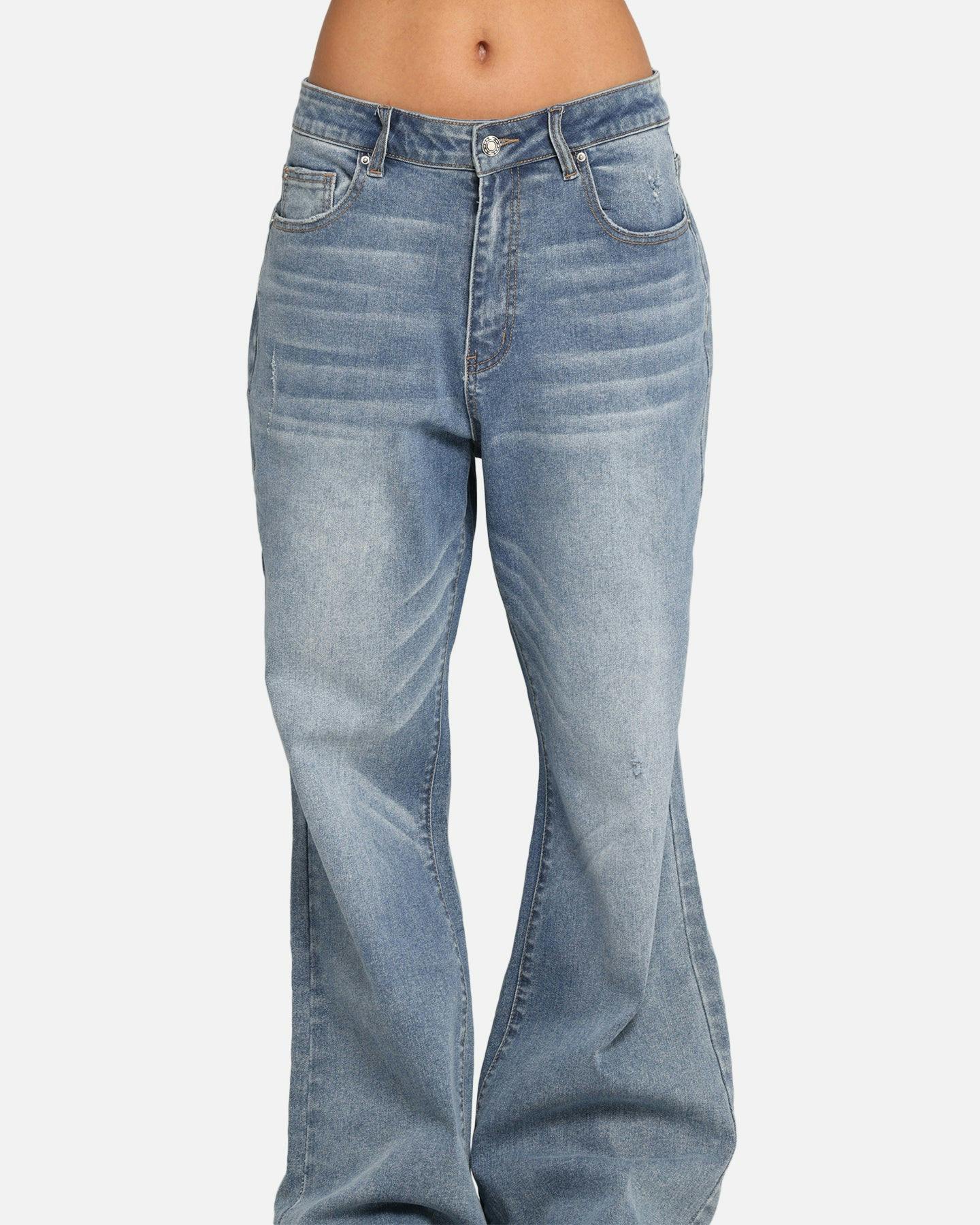 XXIII Game Play Flared Jeans Blue Denim