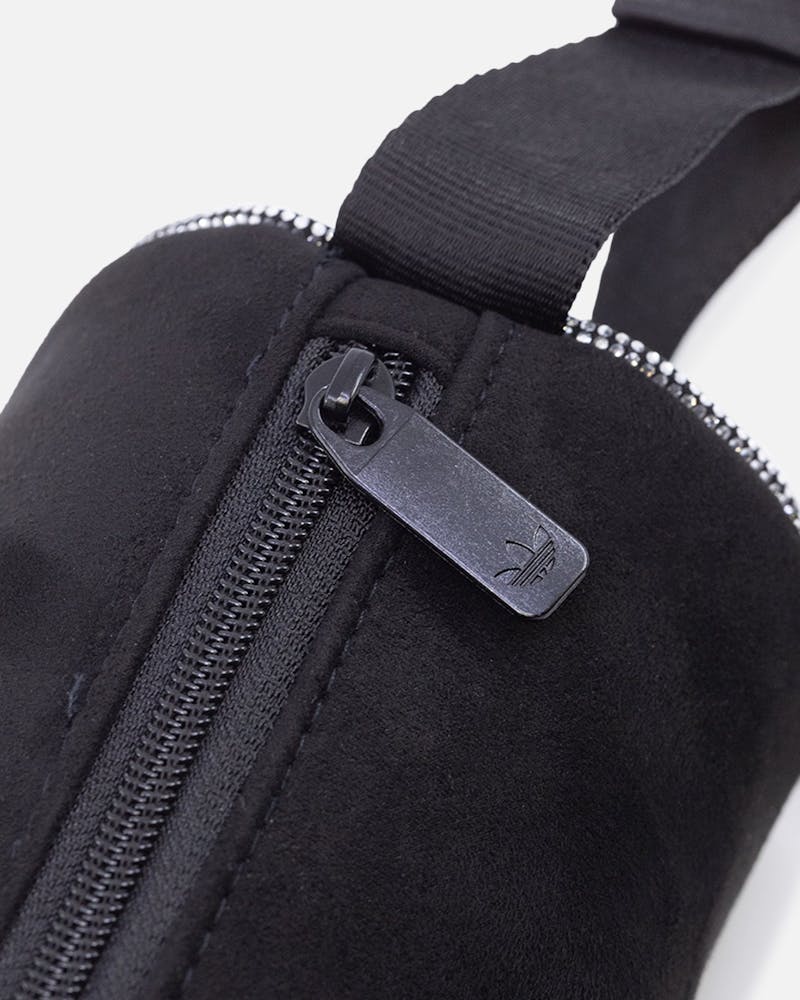 Adidas Rhinestones Fake Suede Mini Duffel Bag Black thumbnail - 5
