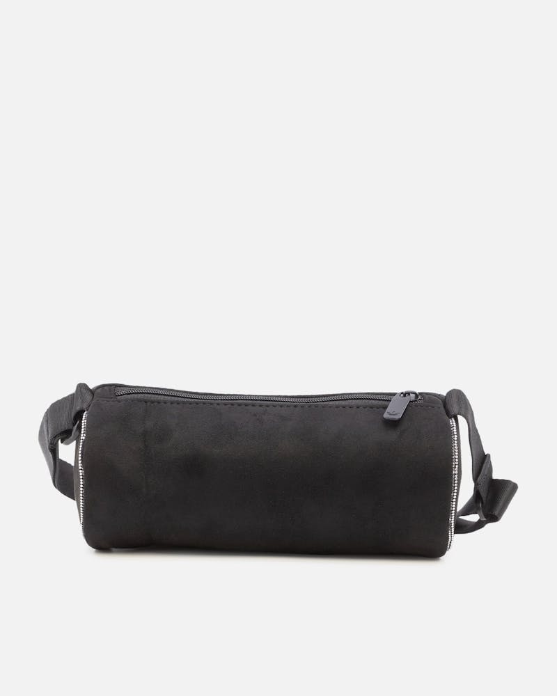 Adidas Rhinestones Fake Suede Mini Duffel Bag Black thumbnail - 6
