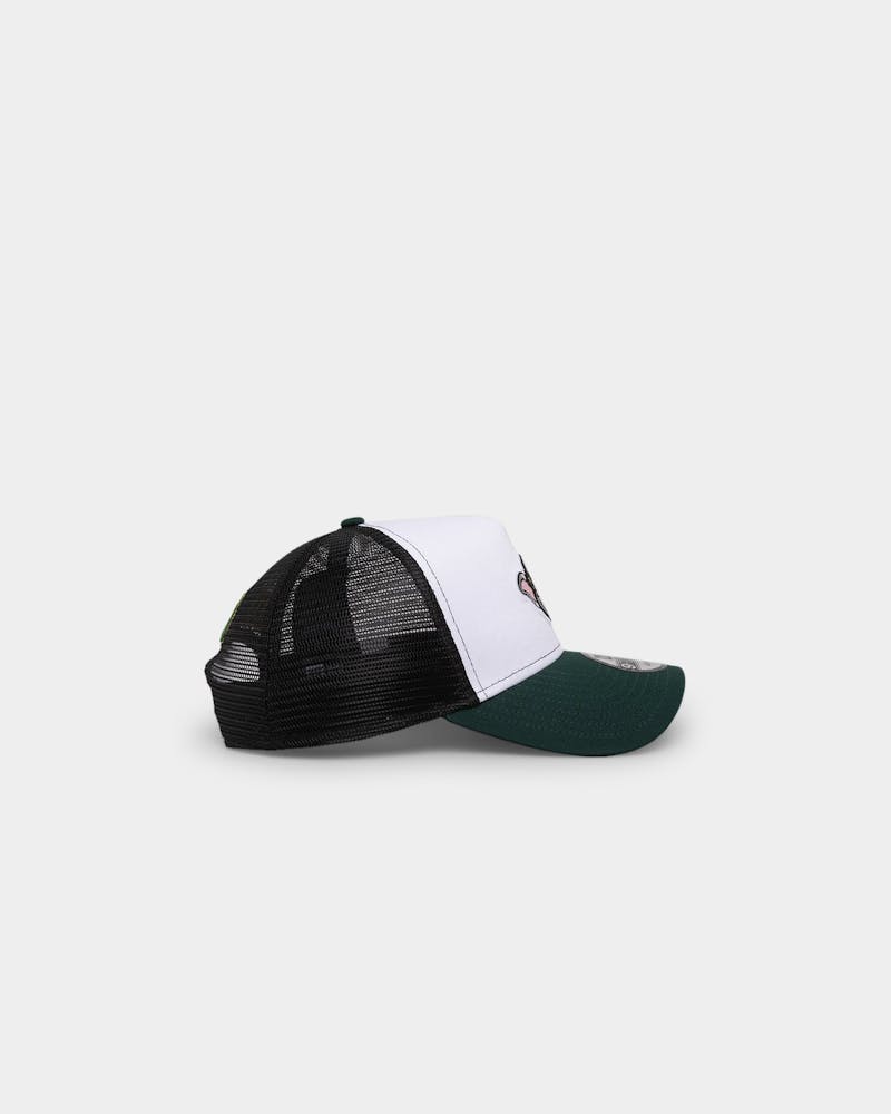 New Era Oakland Athletics 'Mascot Magic' Foam Front 9FORTY A-Frame Trucker Snapback White/Forest thumbnail - 2