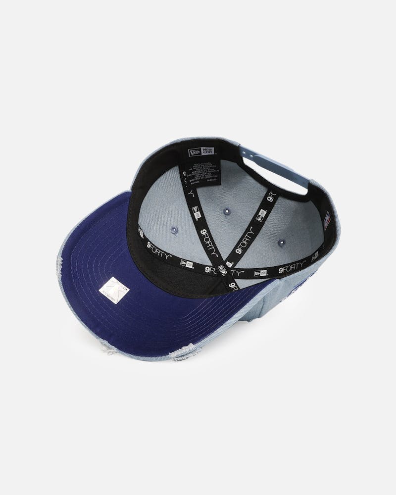 New Era Chicago Bulls 'Distressed Denim' 9FORTY A-Frame Snapback Light Wash Denim thumbnail - 5