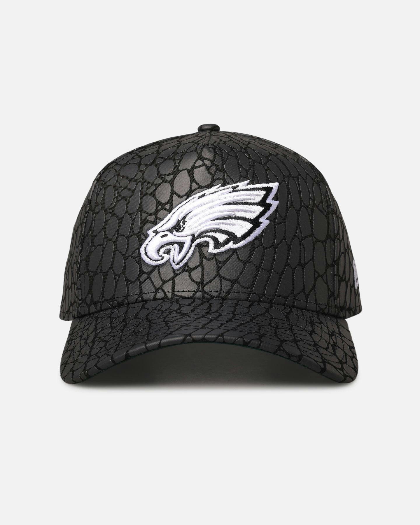 New Era Philadelphia Eagles 'Faux Croc' 9FORTY A-Frame Snapback Black