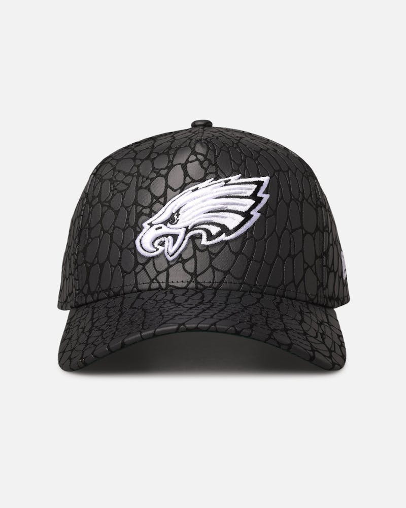 New Era Philadelphia Eagles 'Faux Croc' 9FORTY A-Frame Snapback Black thumbnail - 0