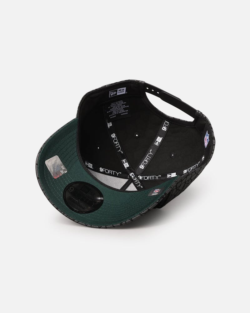 New Era Philadelphia Eagles 'Faux Croc' 9FORTY A-Frame Snapback Black thumbnail - 5