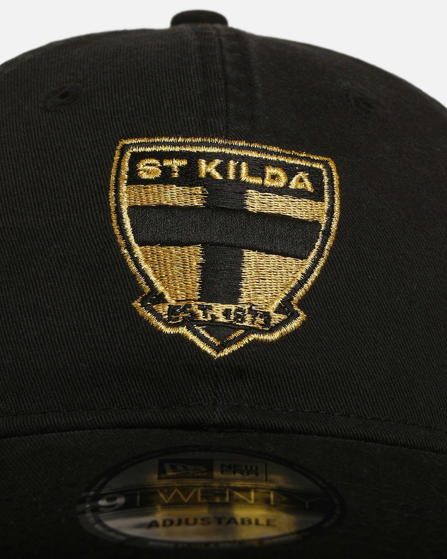 New Era St Kilda Saints 'AFL Black & Gold' 9TWENTY Strapback Black/Gold