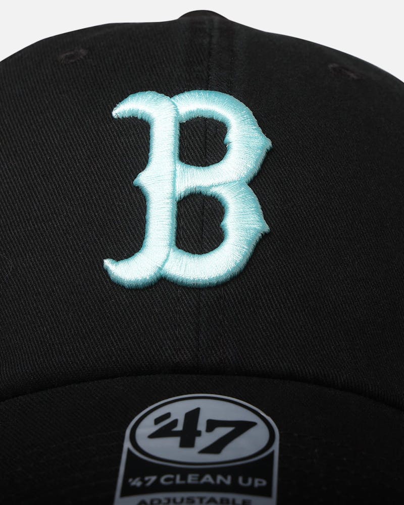 47 Brand Boston Red Sox 47 Clean Up Strapback Black/Turquoise thumbnail - 4