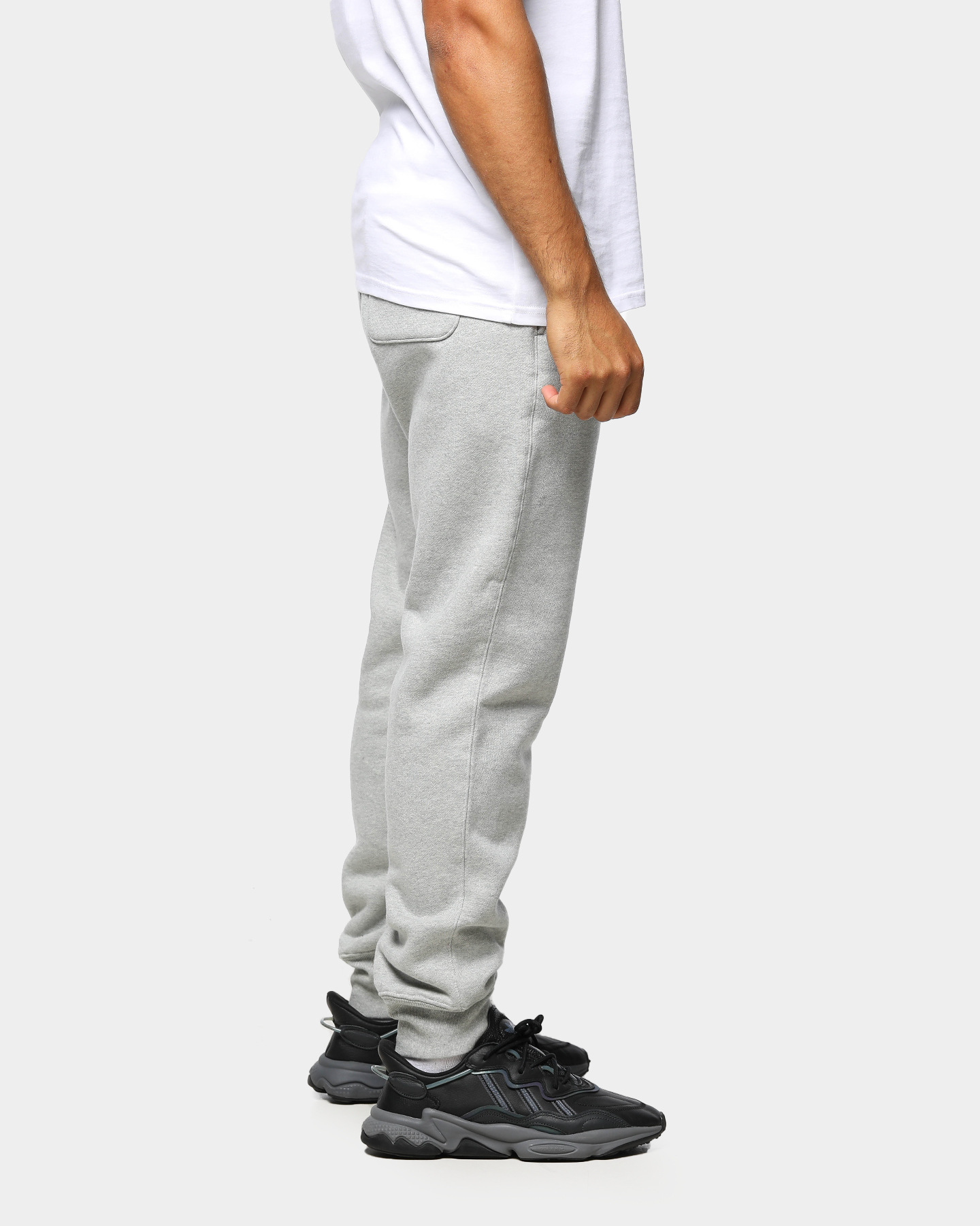 champion rev weave trim jogger black