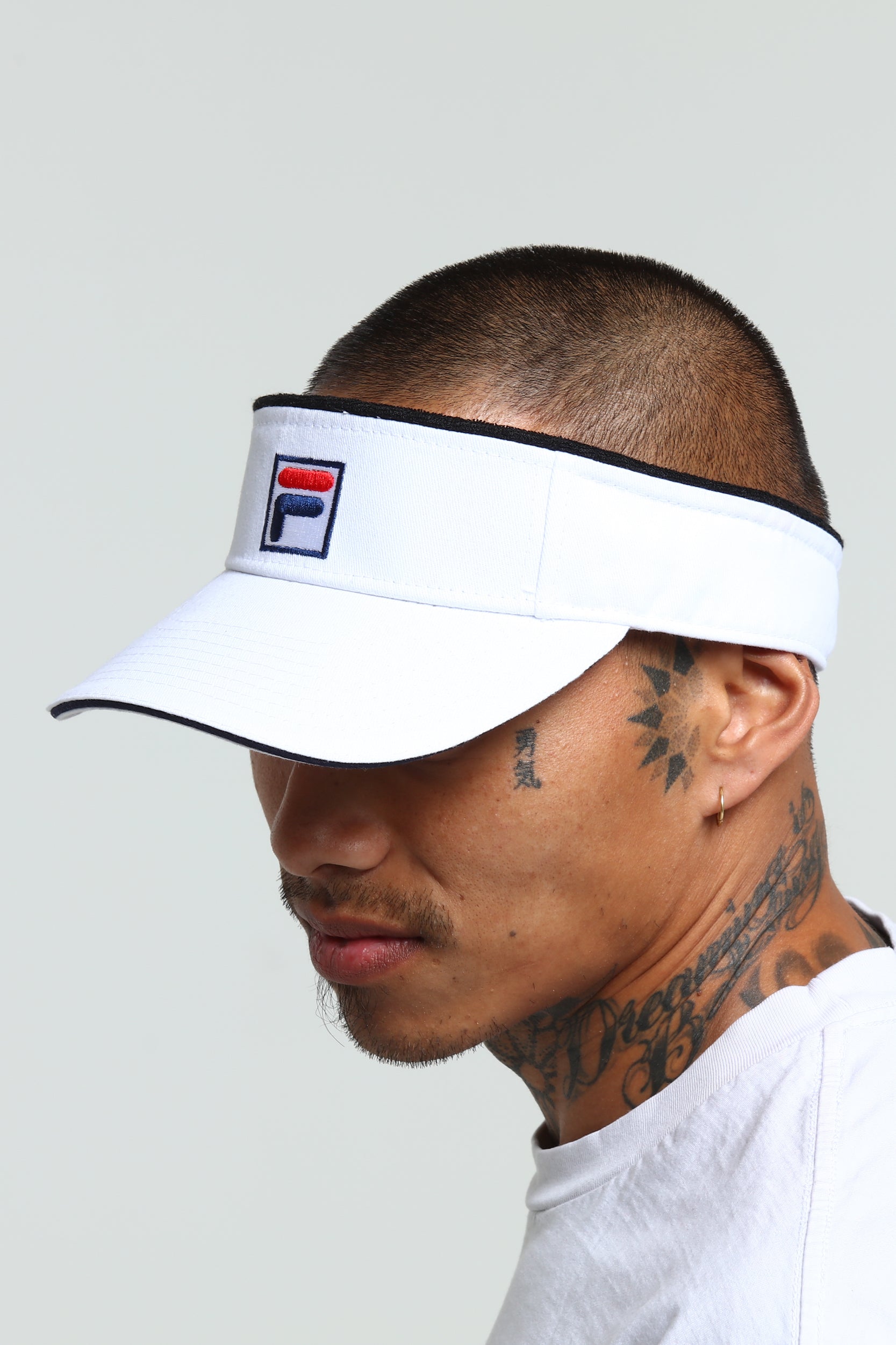 white fila visor