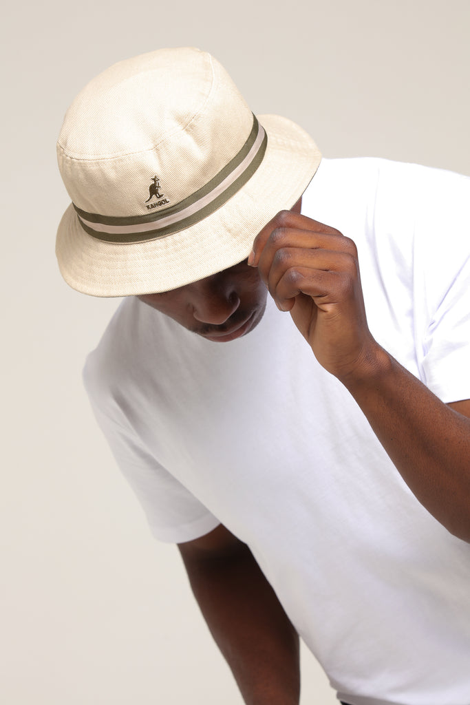 kangol stripe lahinch bucket hat