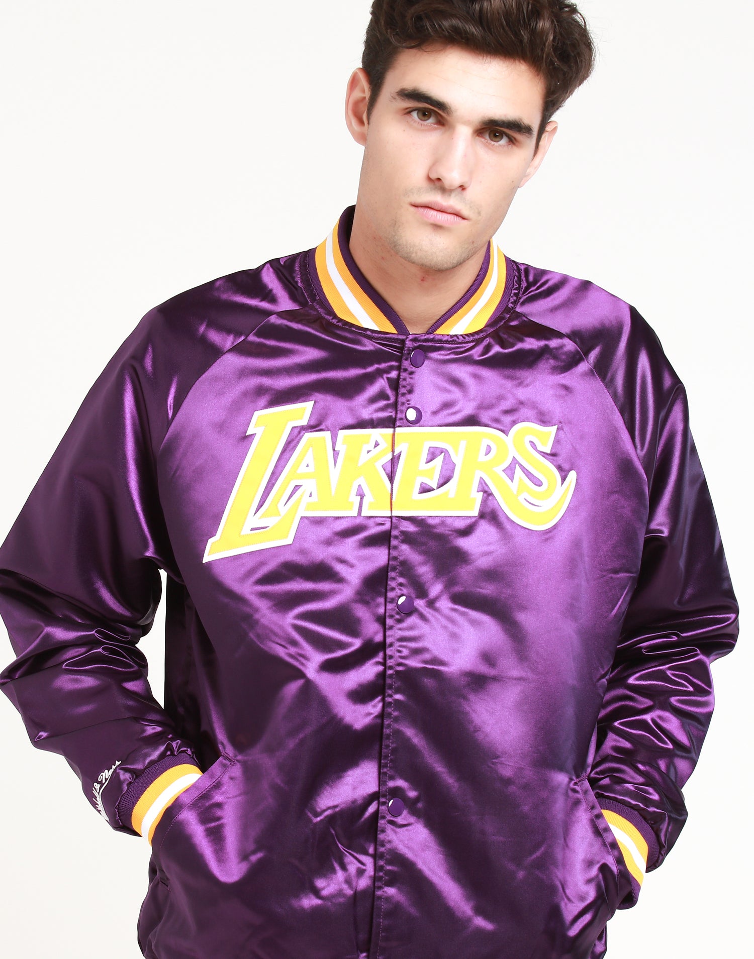 mitchell and ness lakers jacket