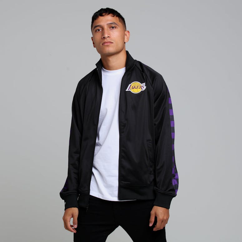 MITCHELL & NESS LOS ANGELES LAKERS PANEL TRACK JACKET BLACK