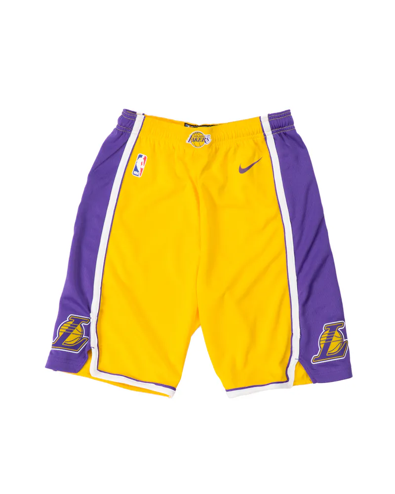 Los Angeles Lakers Nike Icon Youth Swingman Shorts Yellow Culture Kings