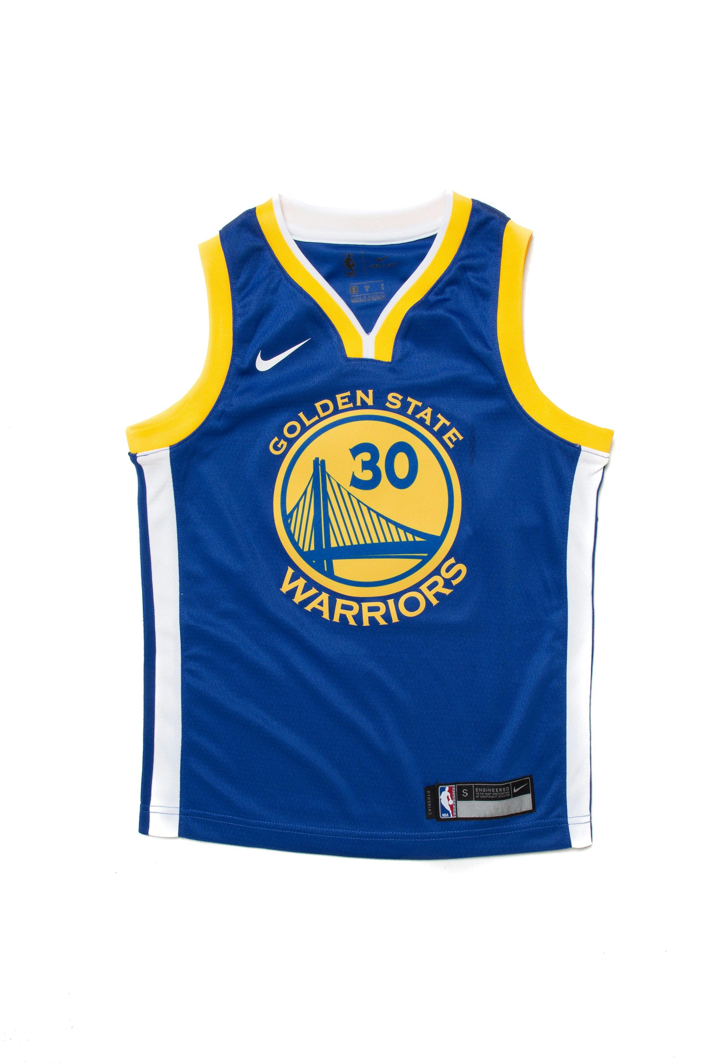 Stephen Curry #30 Nike Icon Edition Youth Swingman Jersey Blue