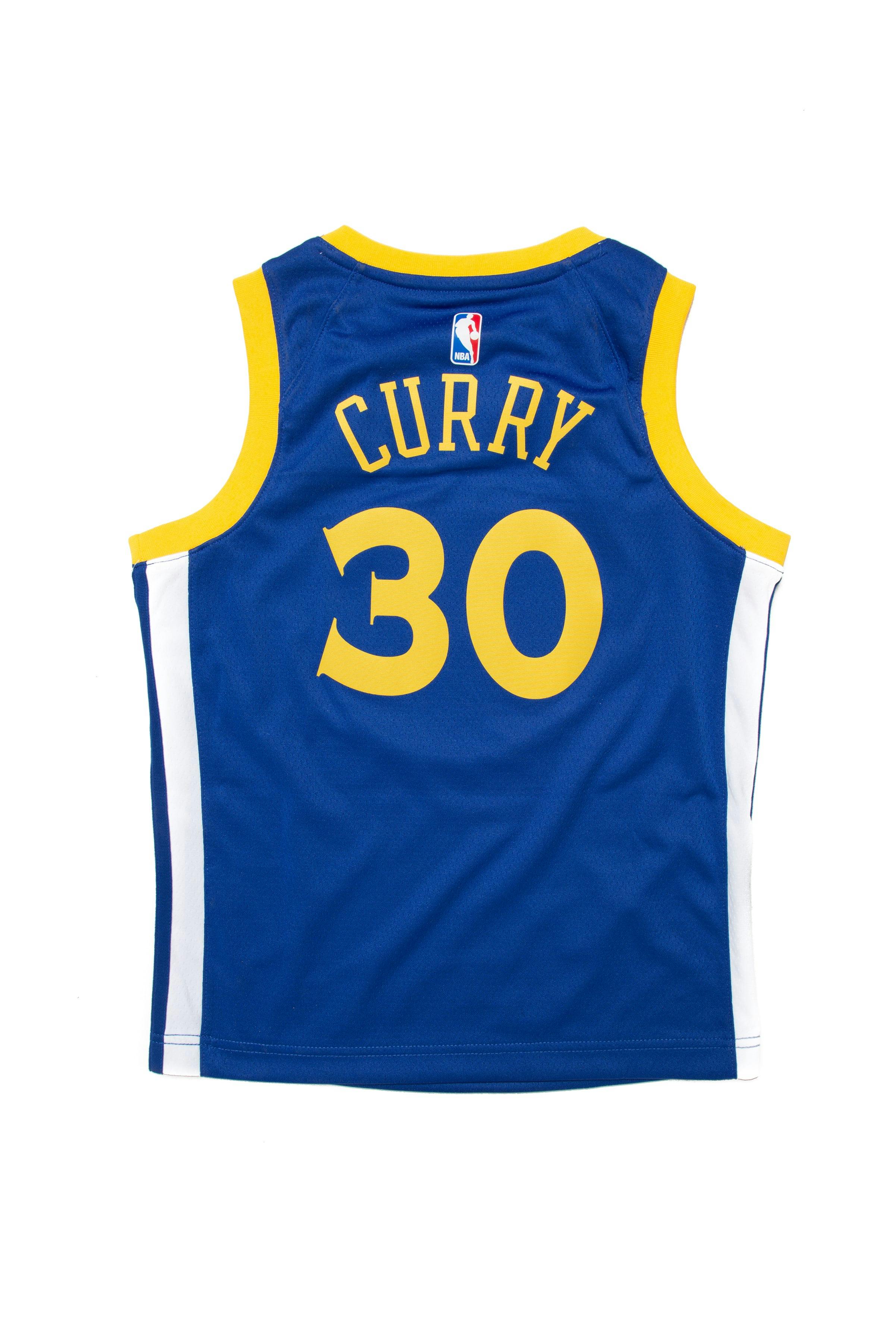 Stephen Curry 30 Nike Icon Edition Youth Swingman Jersey Blue