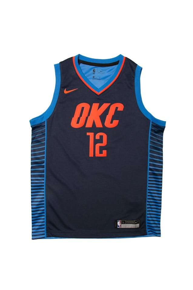 Steven Adams 12 Nike Statement Edition Youth Swingman Jersey Navy