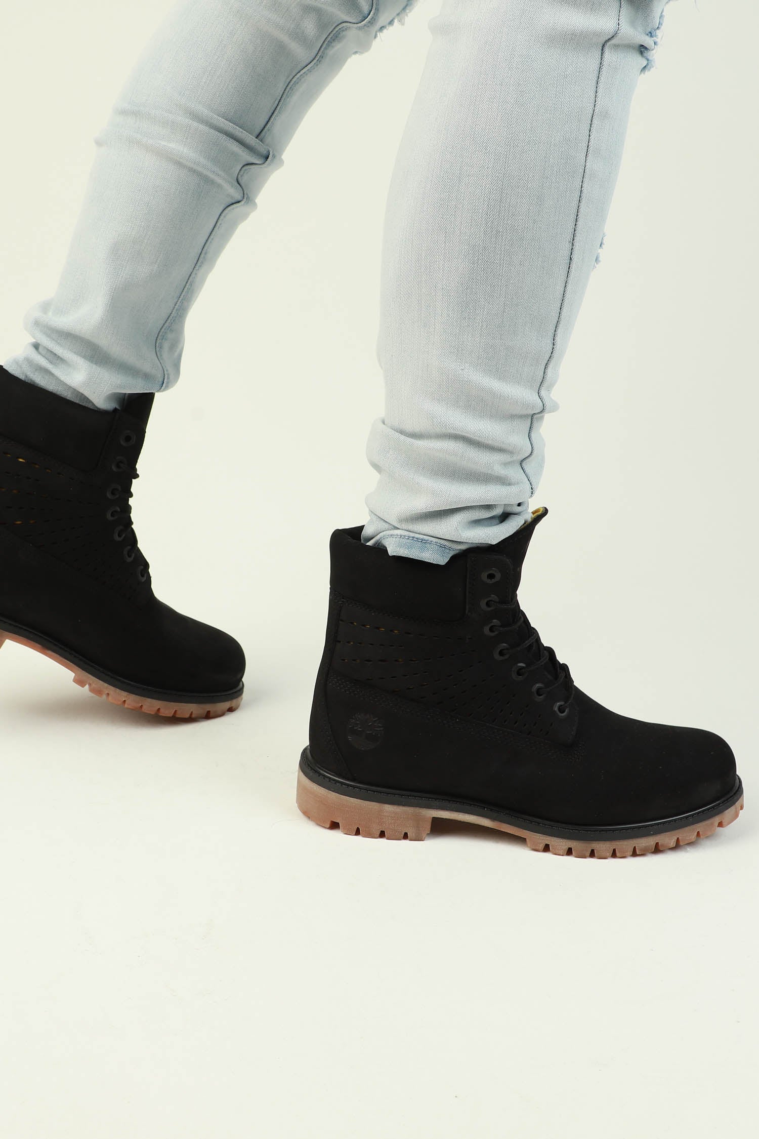 timberland perforated boots