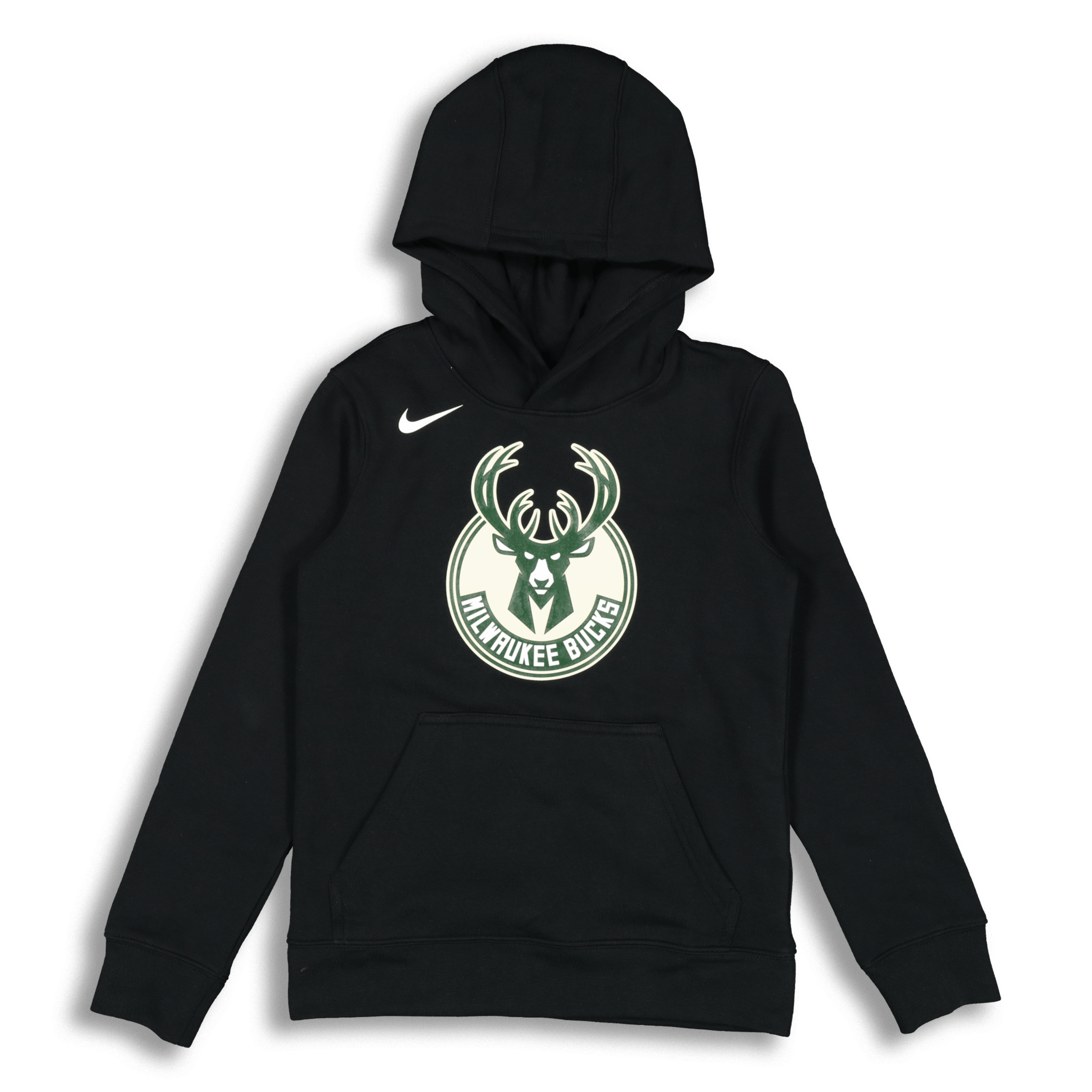 Nike Kids Milwaukee Bucks Logo Essential Pull Over Hood Black Culture Kings