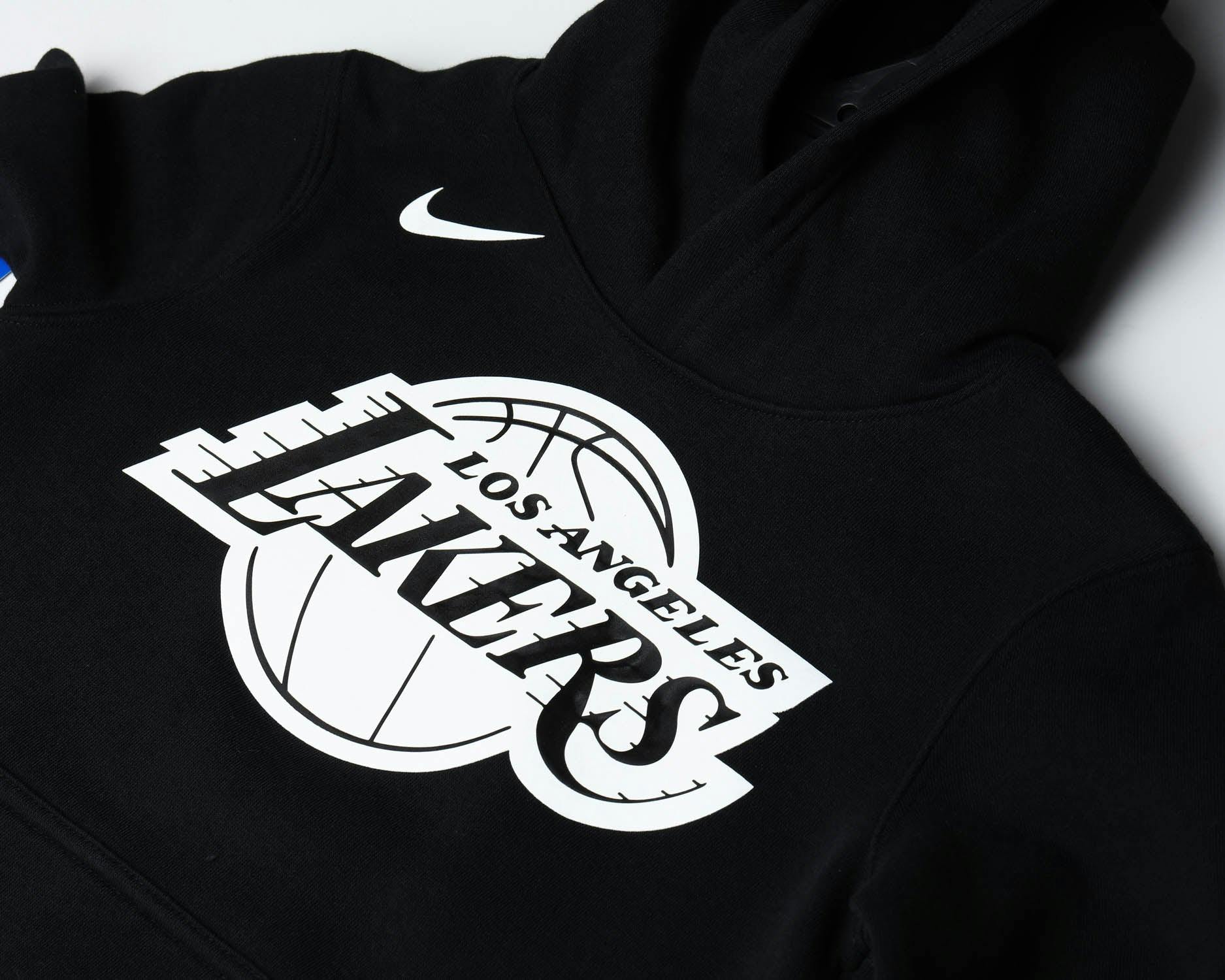 Nike Kids Los Angeles Lakers Logo Essential Pull Over Hood Black Culture Kings