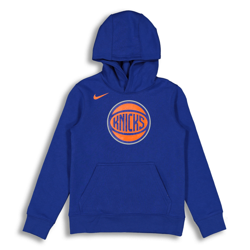 Nike Kids New York Knicks Logo Essential Pull Over Hood Royal | Culture Kings