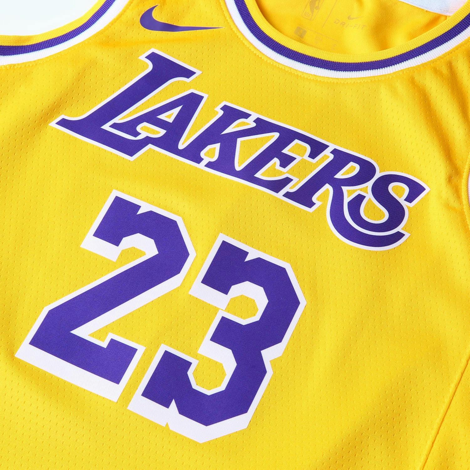 Nike Kids Los Angeles Lakers Lebron James 23 Icon Swingman Nba Jersey Yellow Culture Kings