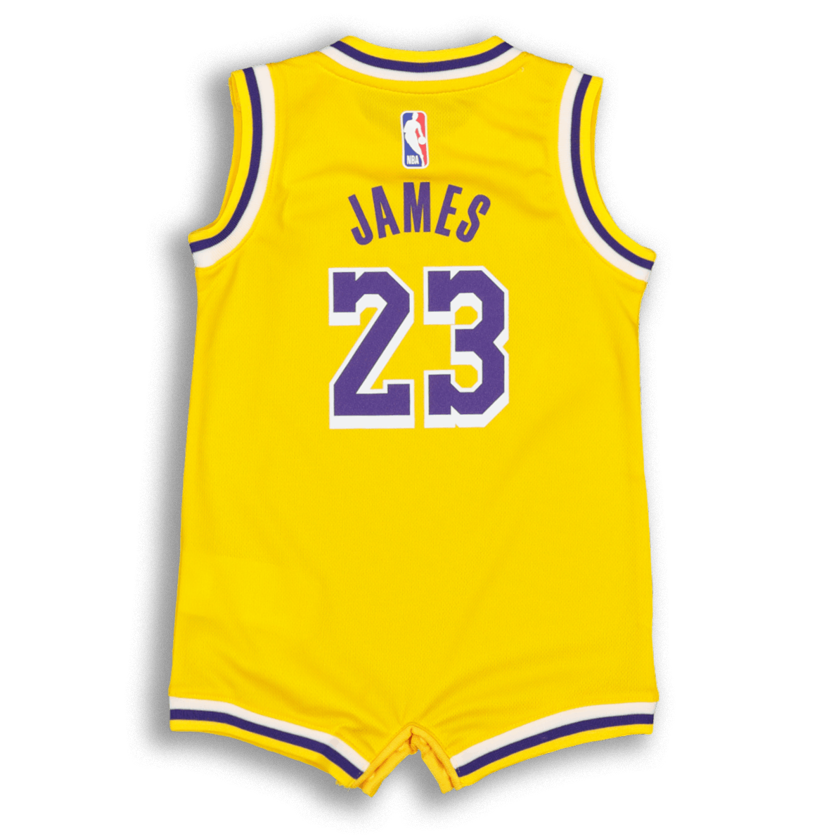 Nike Infant Los Angeles Lakers Lebron James 23 Replica Onesie Nba Jersey Yellow Culture Kings