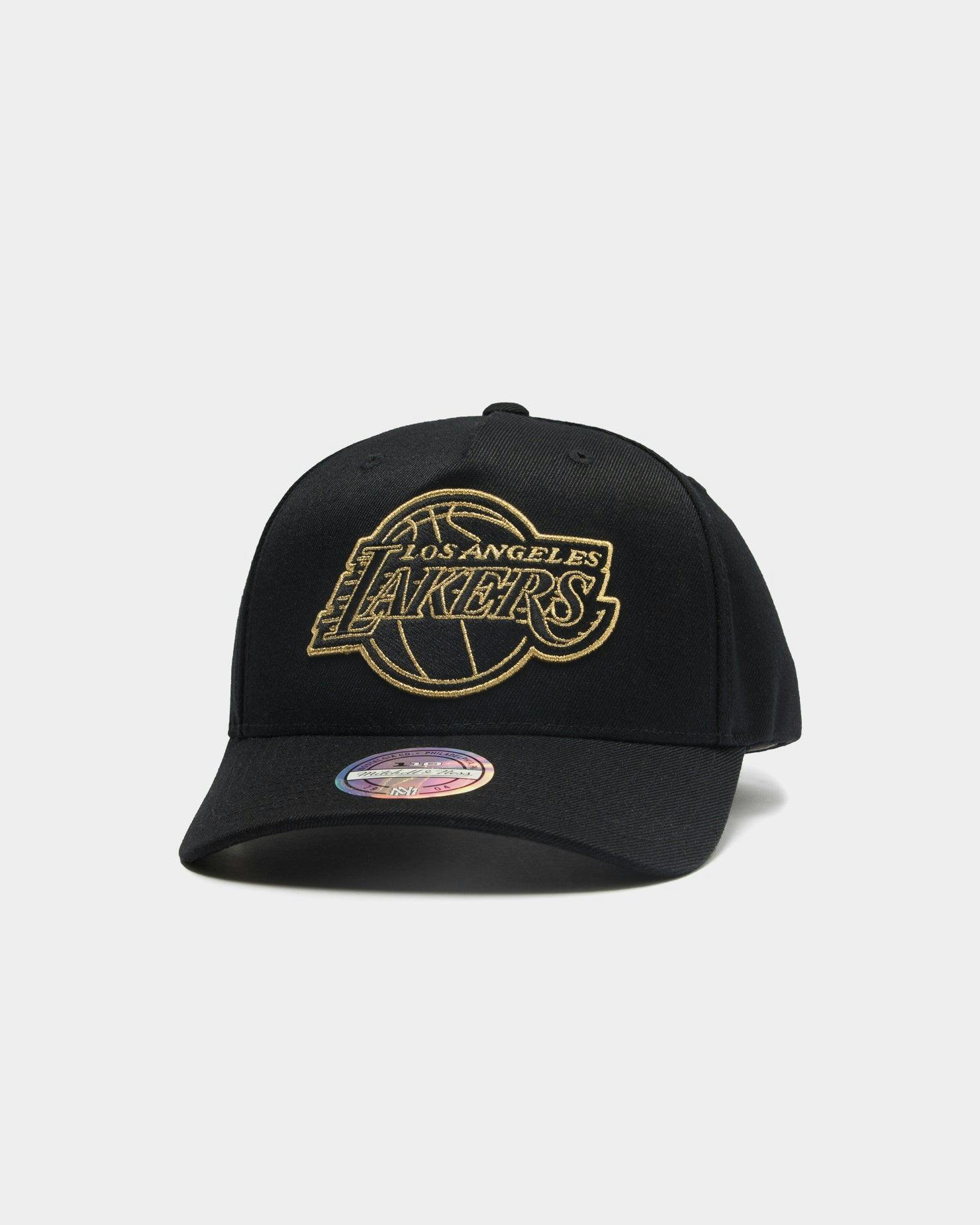 Mitchell Ness Los Angeles Lakers Heavy Hit 110 Pinch Snapback Black Culture Kings