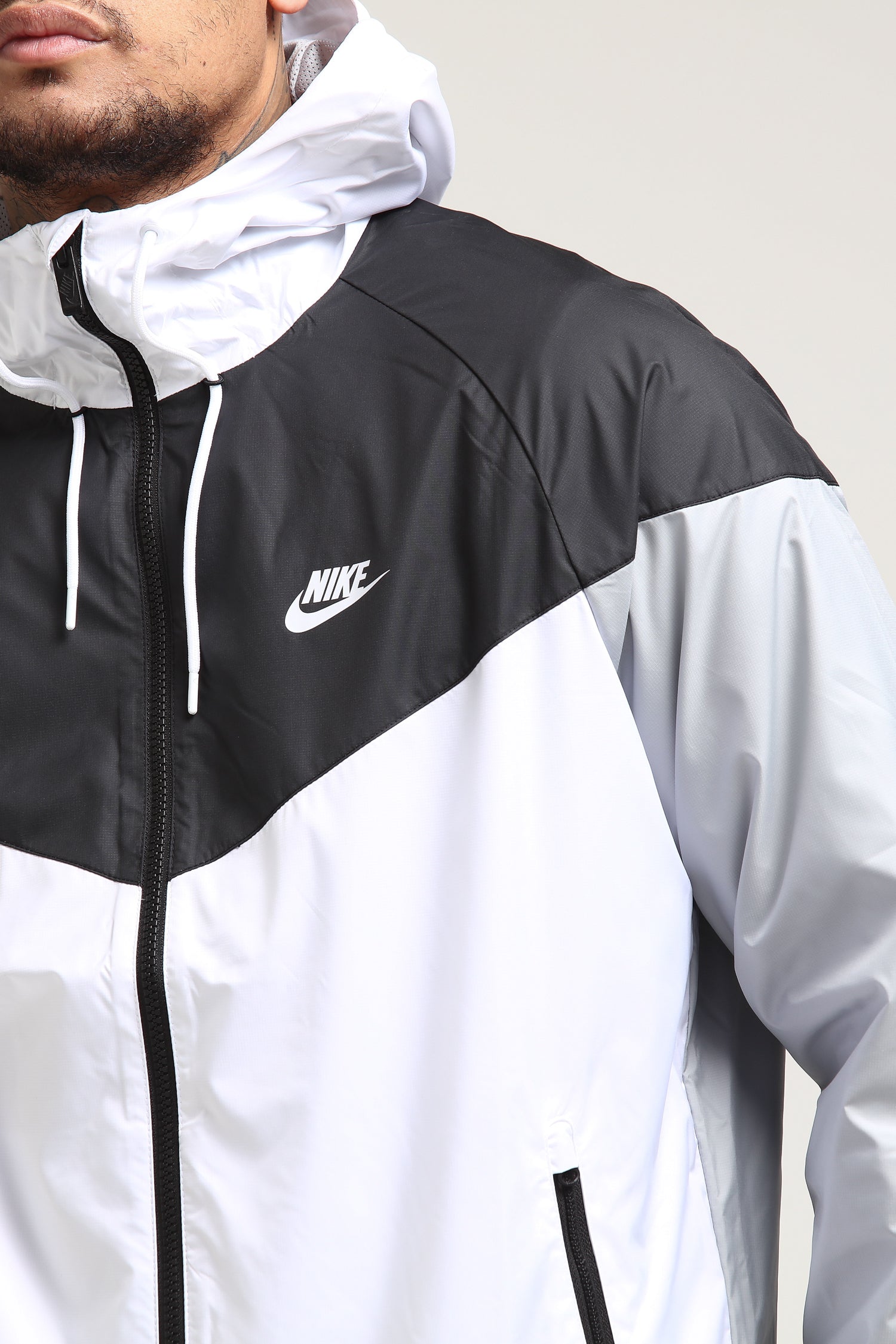 Nike Windrunner Jacket White/Black/Grey 