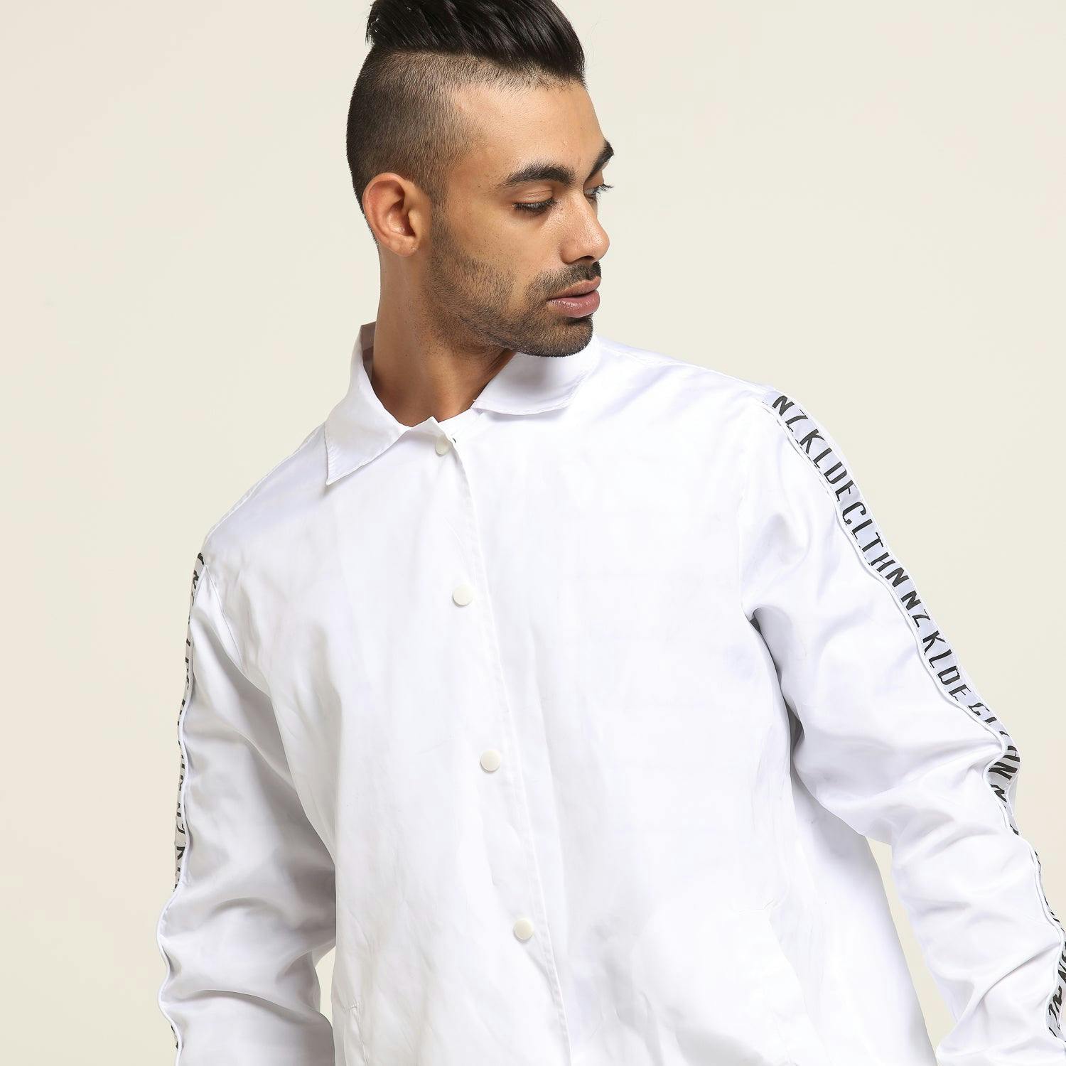 Download Kloude Clothing Leisure Coach Jacket White | Culture Kings