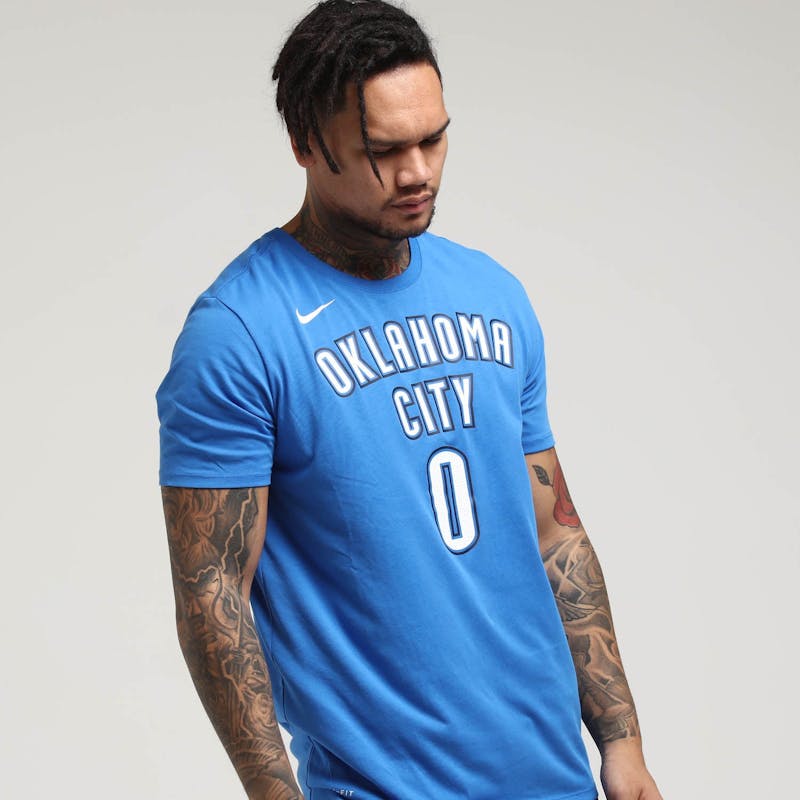 Russell Westbrook Oklahoma City Thunder Nike Dry Tee Blue