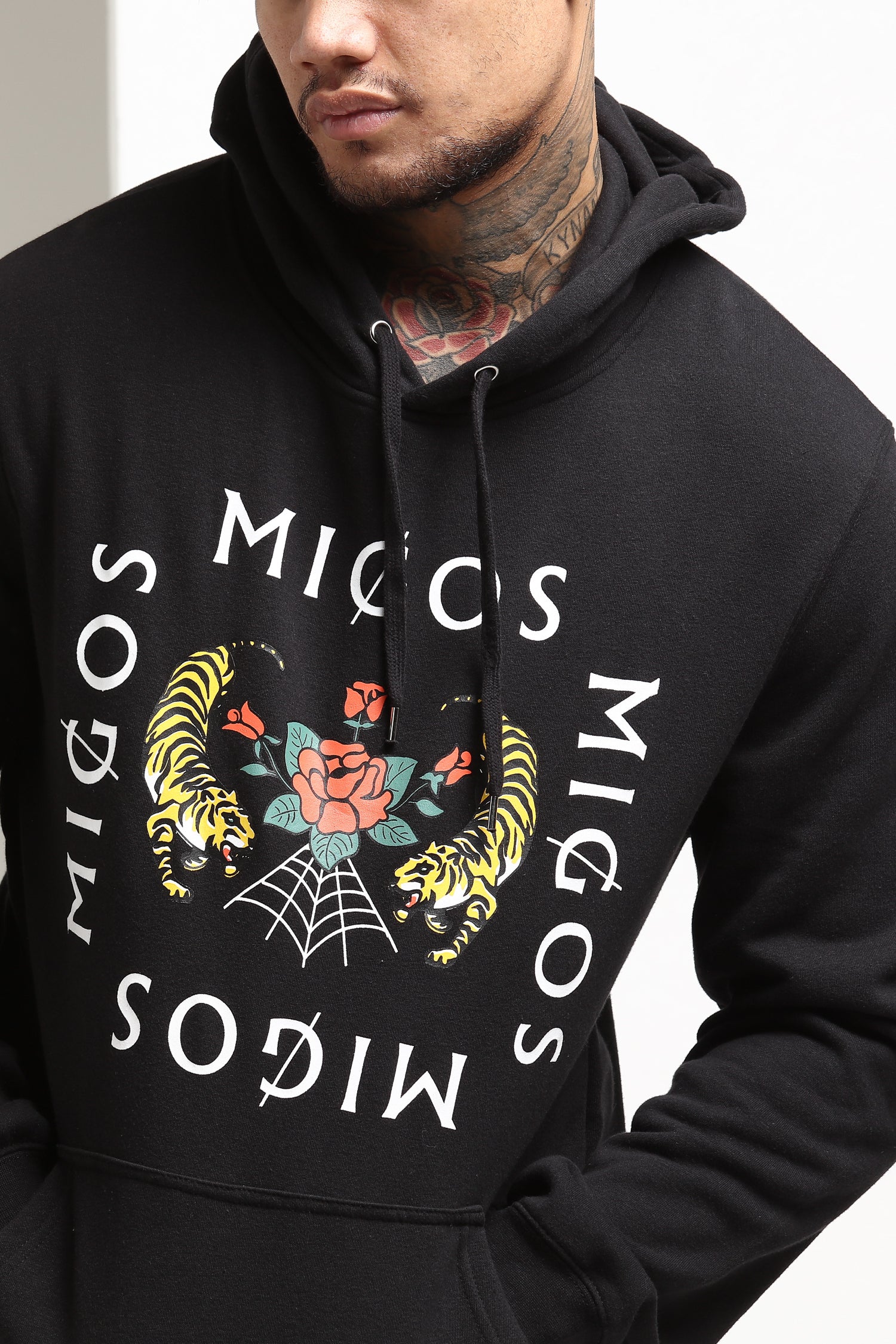 tiger rose hoodie