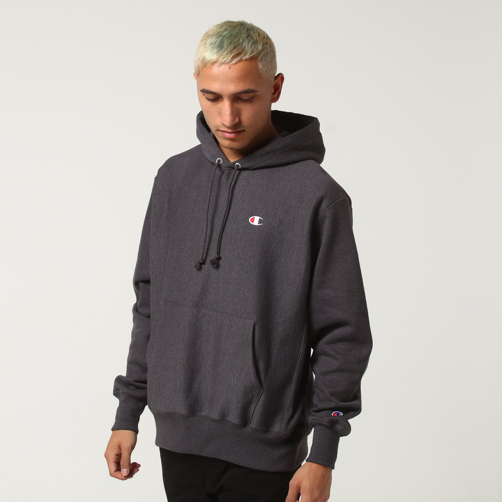 Champion Rev Weave Hoodie Granite Heather
