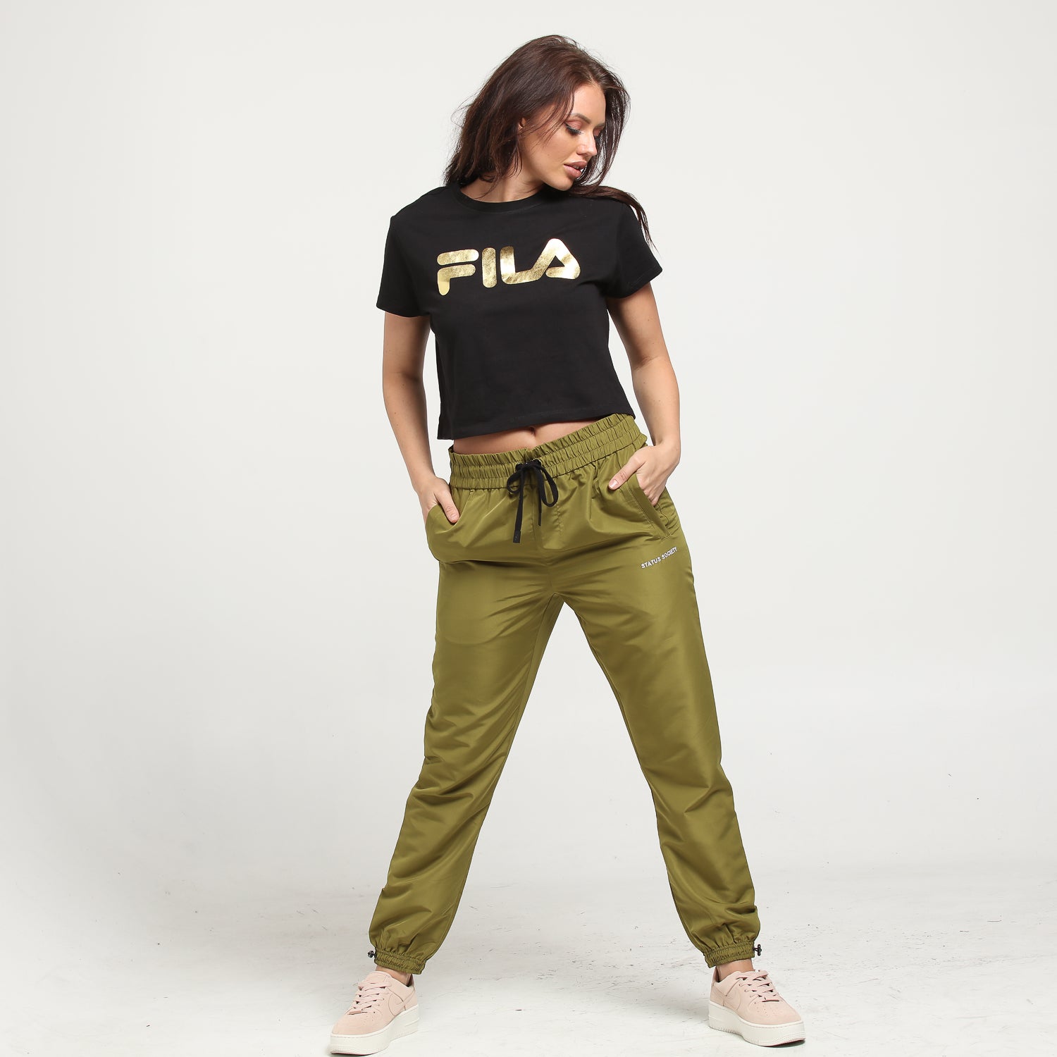 fila t shirt womens gold