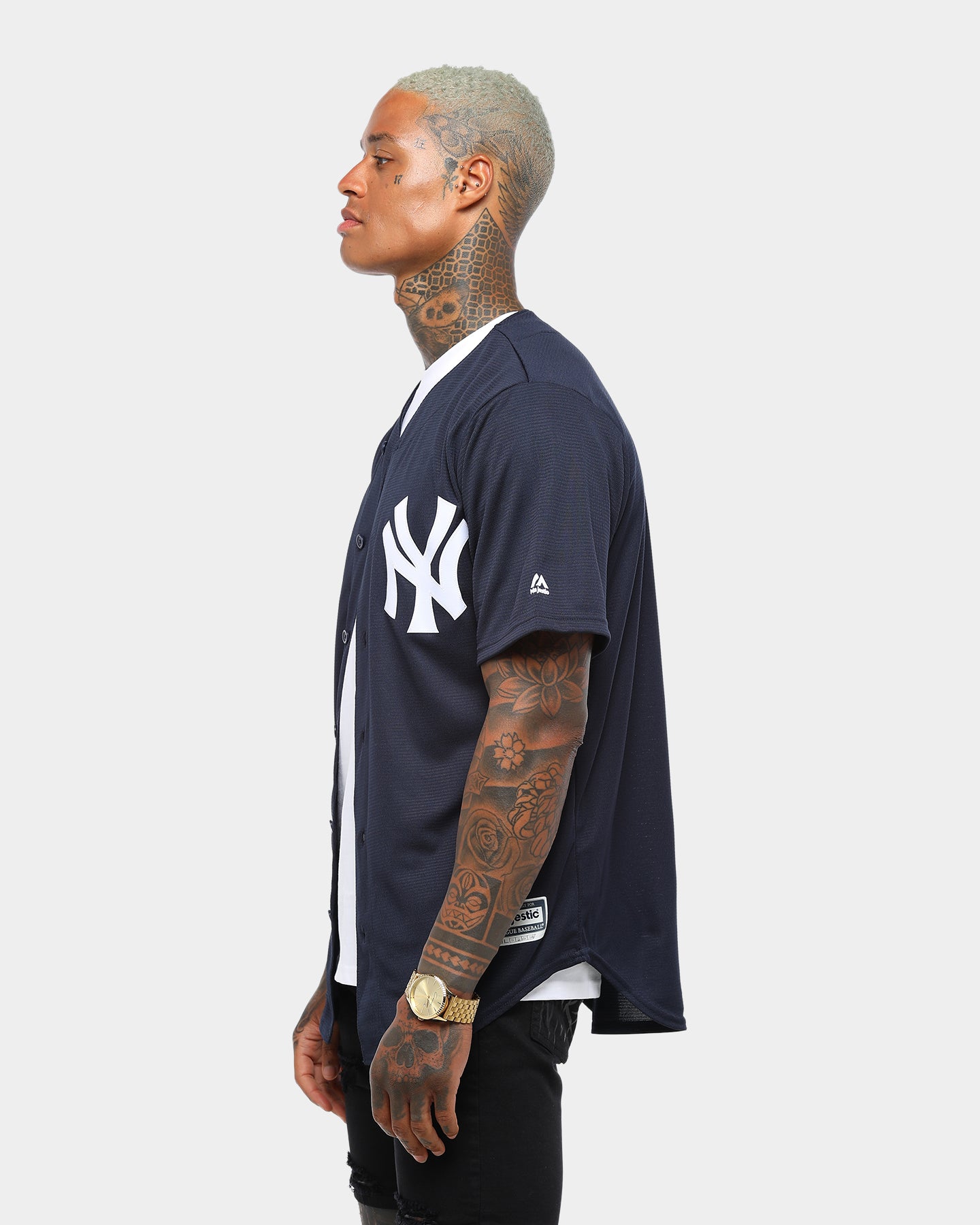 majestic men's cool base short sleeve training jacket