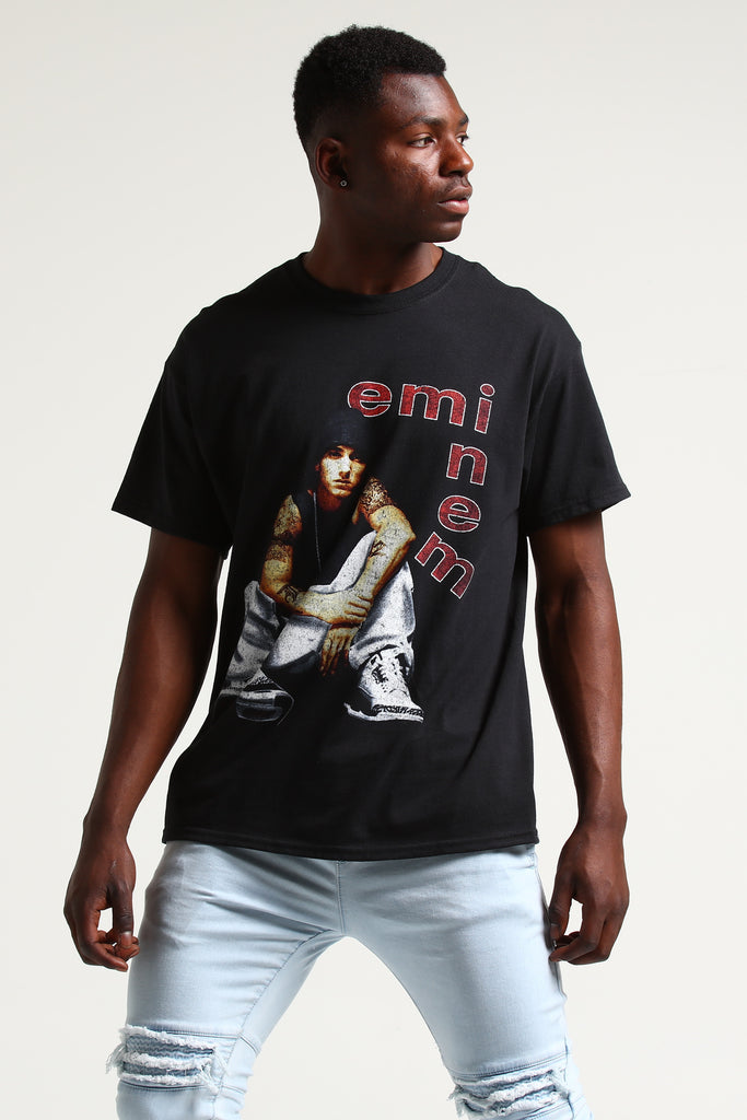 Eminem Sitting SS Tee Black