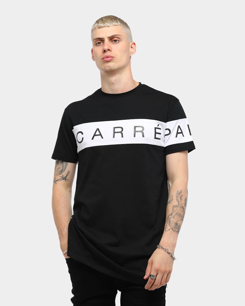 Carre Piece Ss Tee Black White Culture Kings Un design élégant et discret pour le porter seul ou superposé.