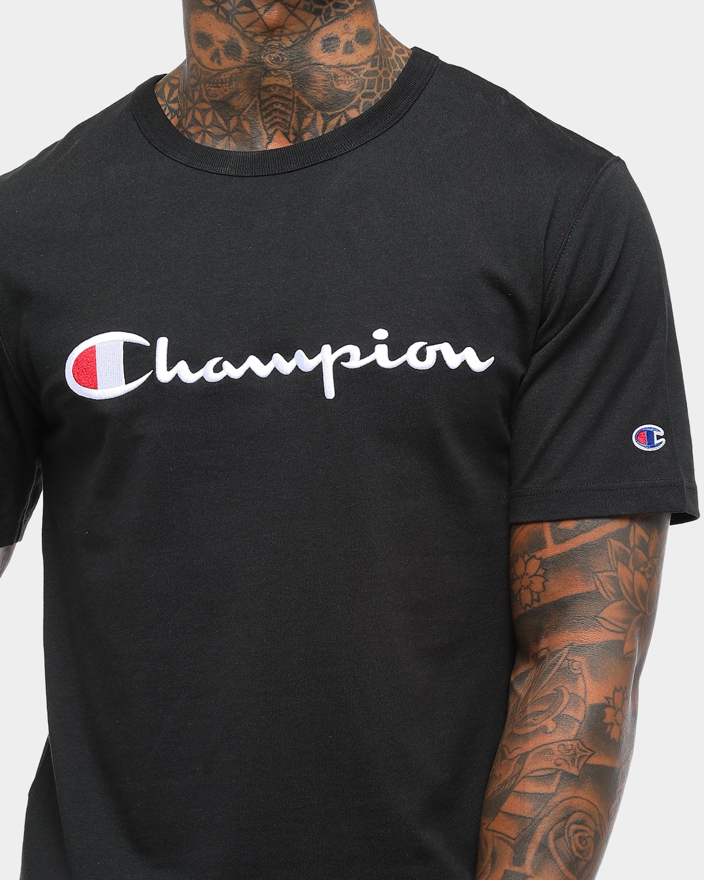 champion t shirt mens black