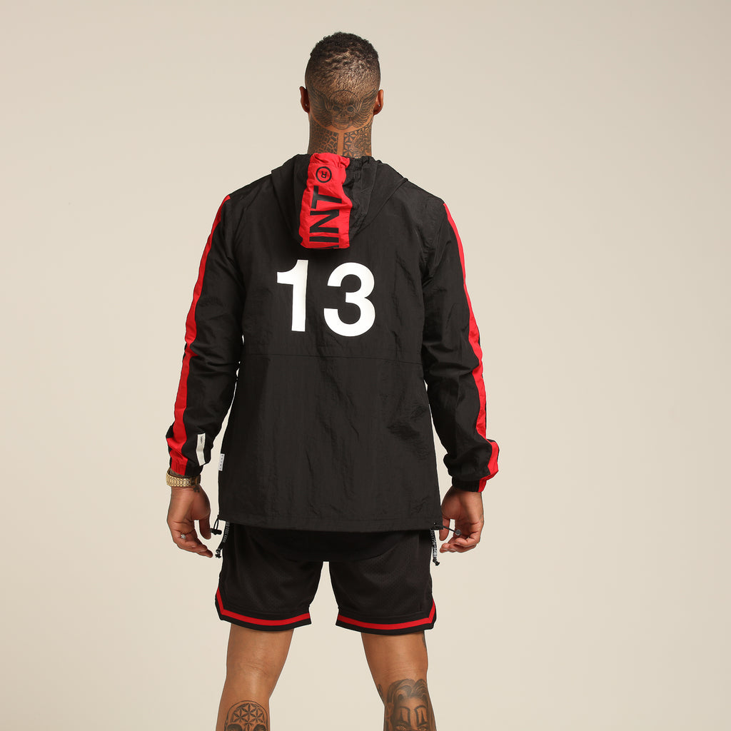Saint Morta Transfer Windbreaker Black/Red